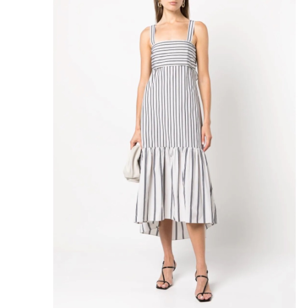 Theory Striped Maxi Dress